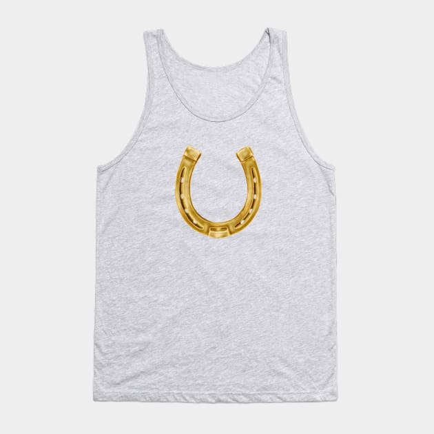 Gold horseshoe Tank Top by rlnielsen4